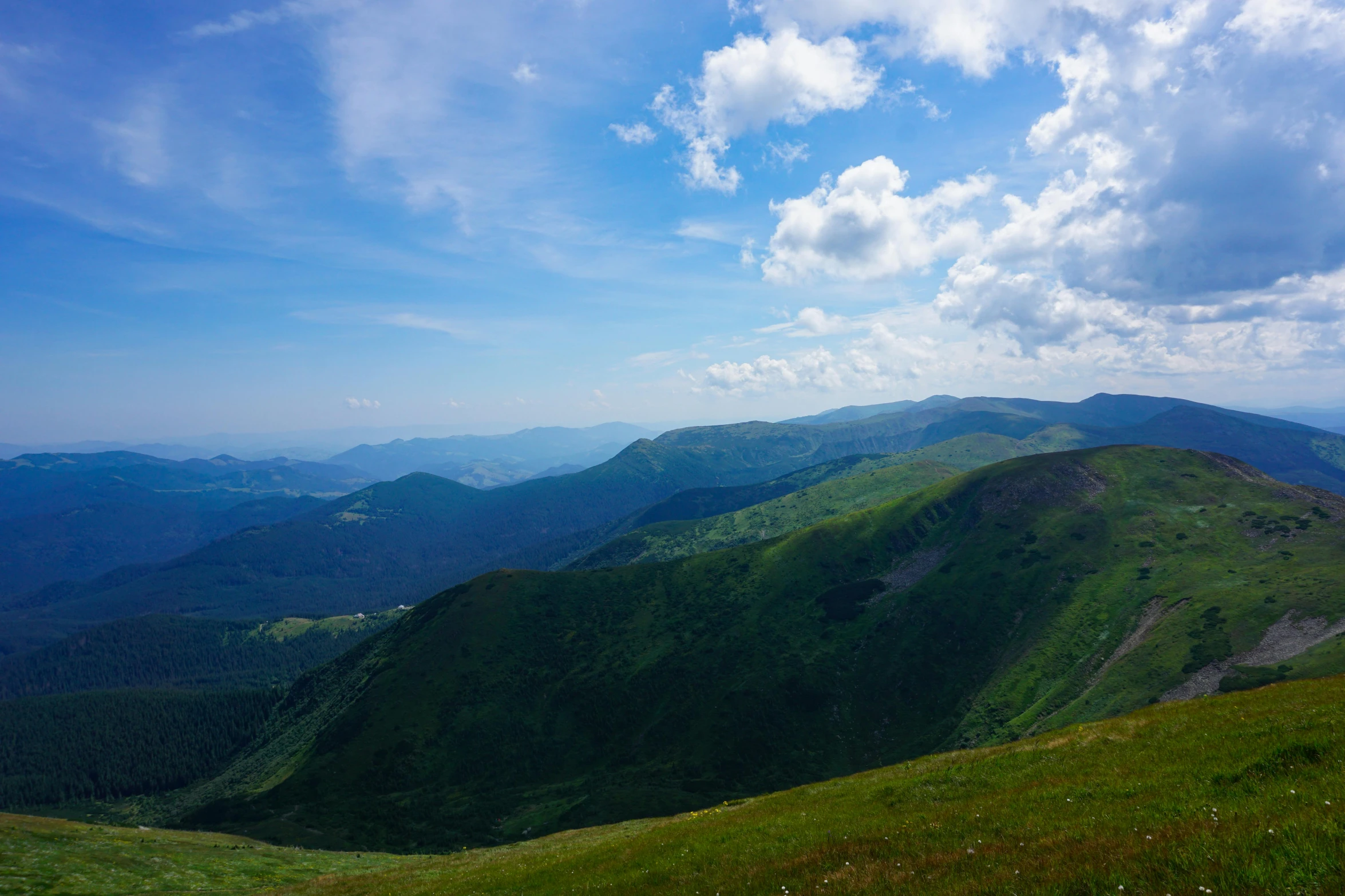 the mountain ranges are visible for all to see