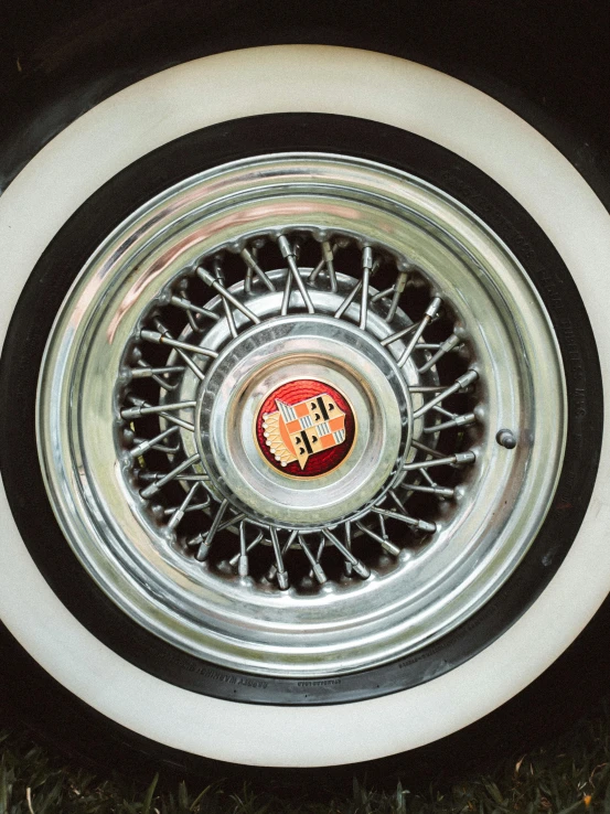 the center and spokes on a car
