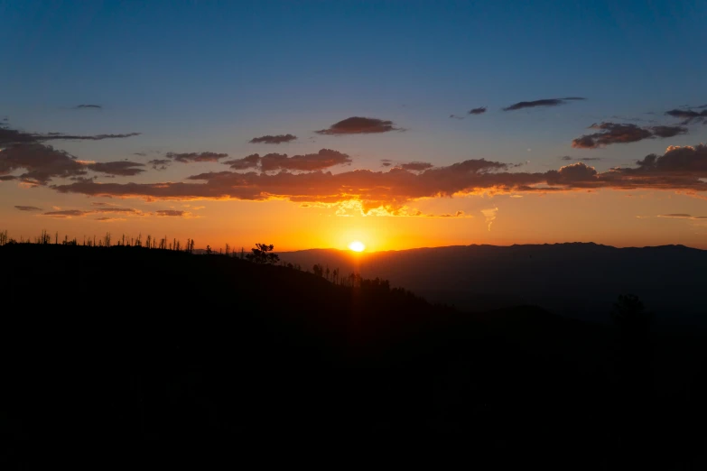 a sunset view from the top of a mountain