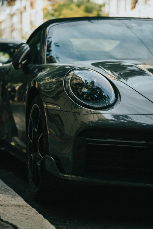 a car that is parked on the street