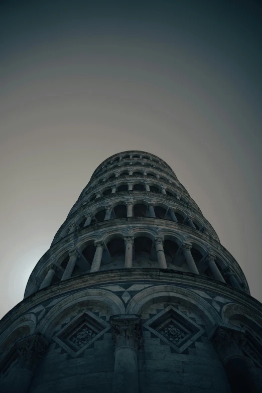 view up at the top of a church spire