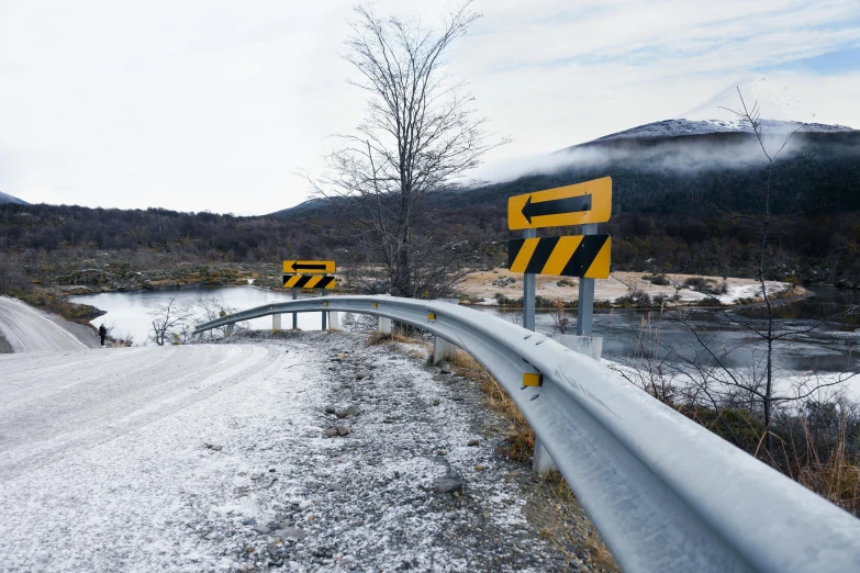 there is a street sign on the side of the road