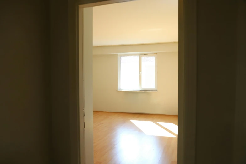 a view into a room from the doorway