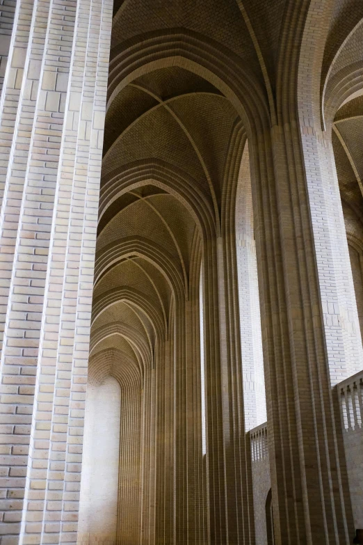 a picture of a large cathedral with columns and columns