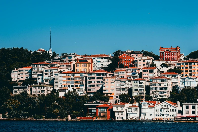 a body of water with some buildings on it