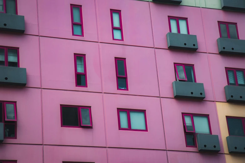 some small windows on the outside of a building