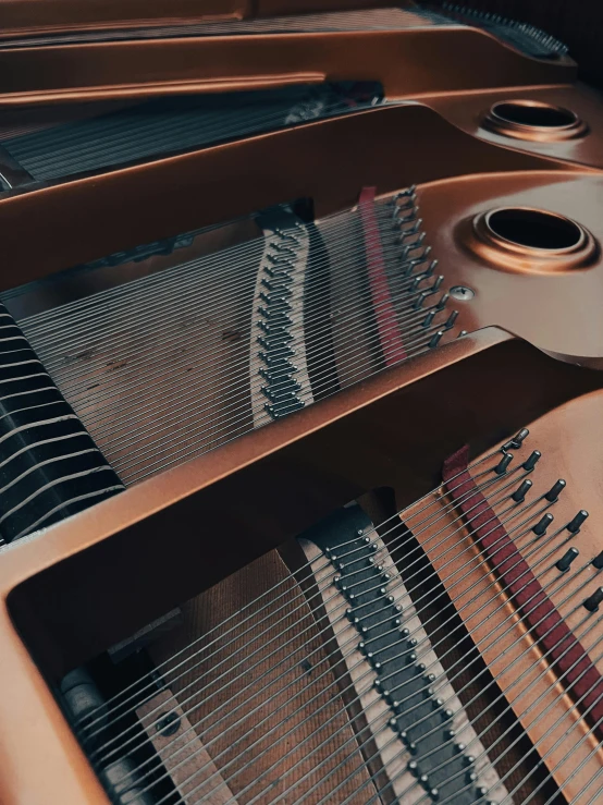 the top part of a piano is open