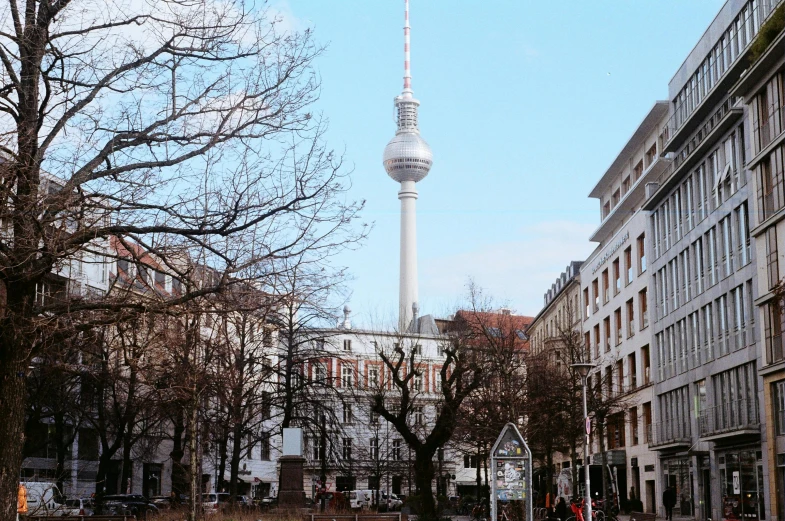 the television tower in berlin is very tall