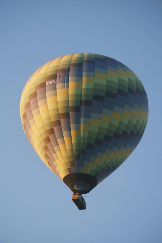 the top of a  air balloon in flight