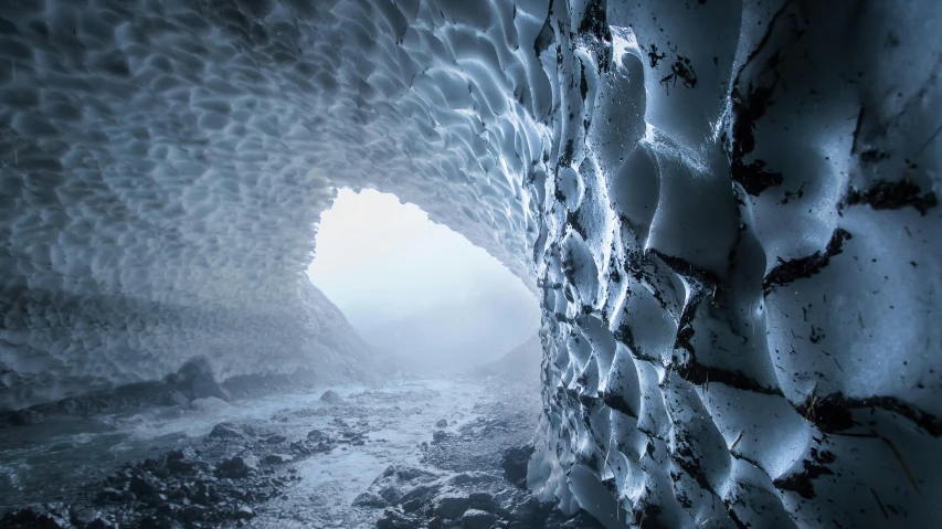 a view through a small passage to nowhere