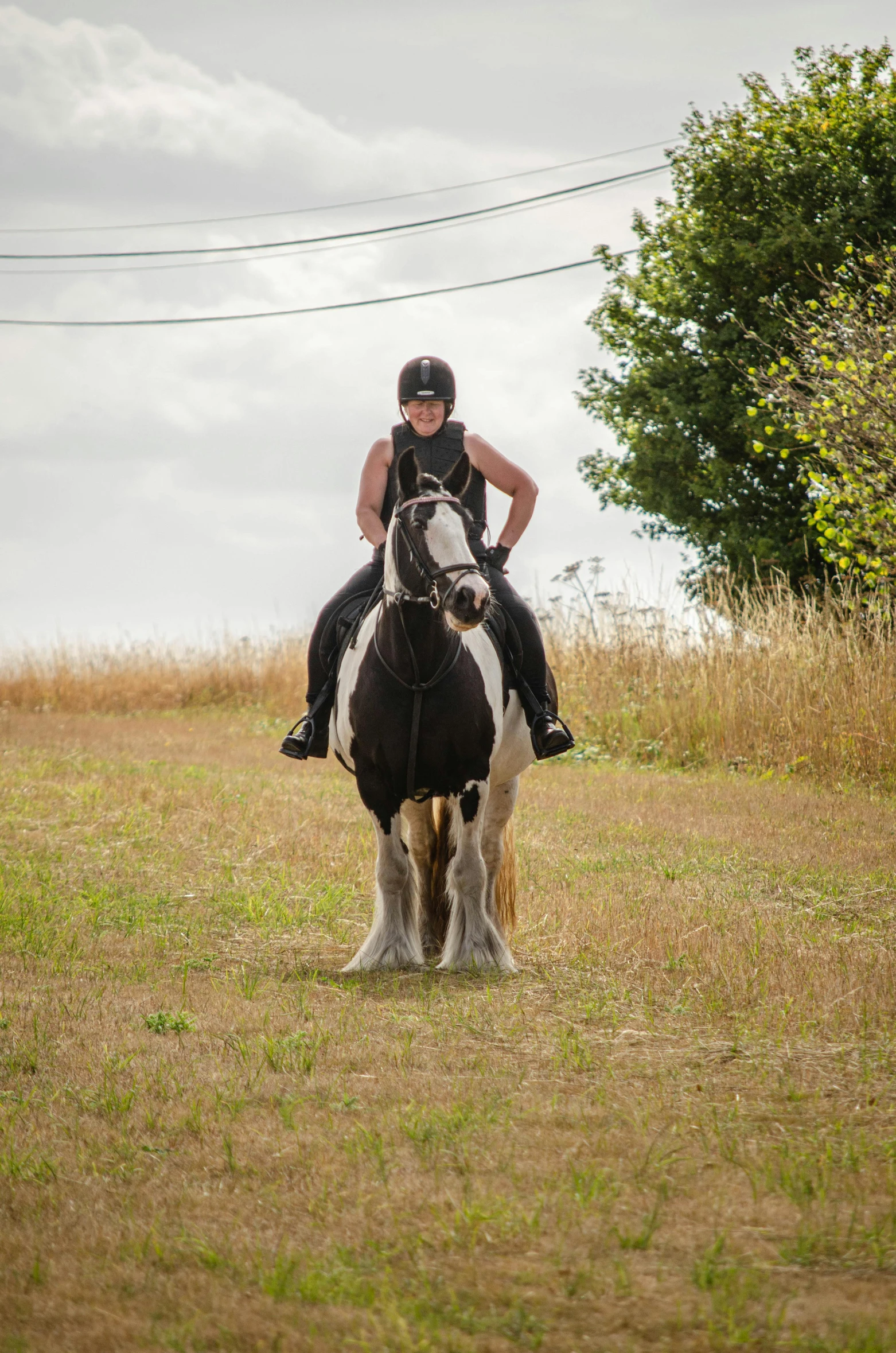 a man that is on a horse in the grass