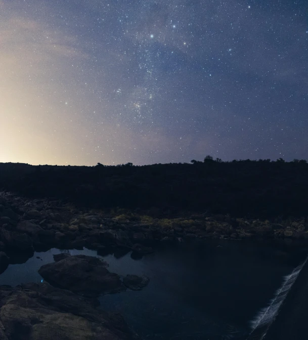 a large body of water under a very pretty sky