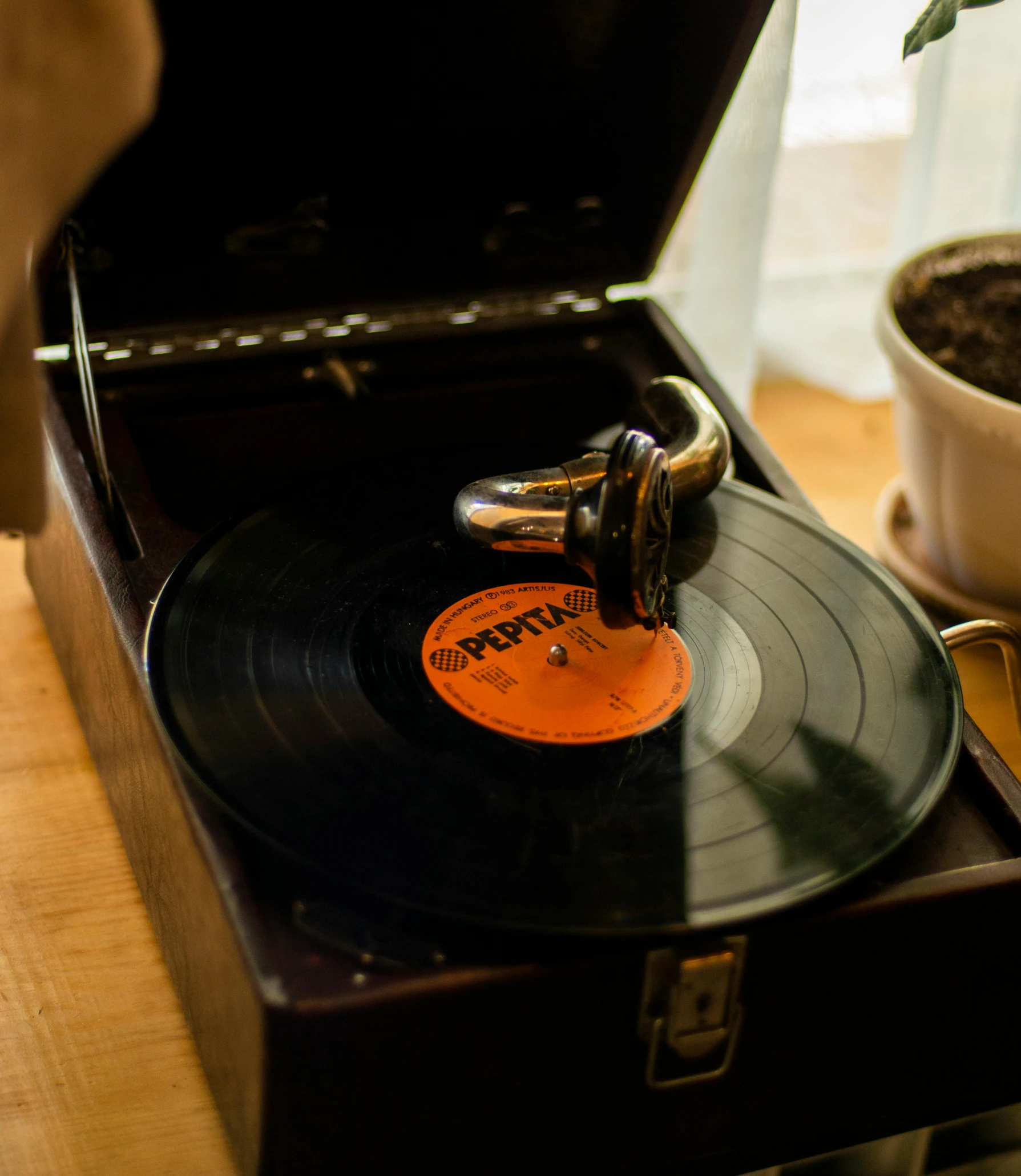 the turntable is made out of a record