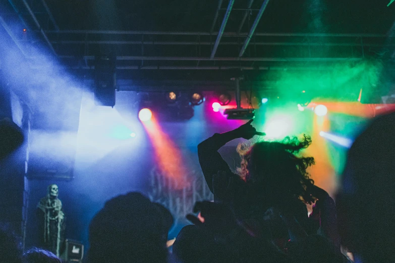 two people are dancing and having their picture taken