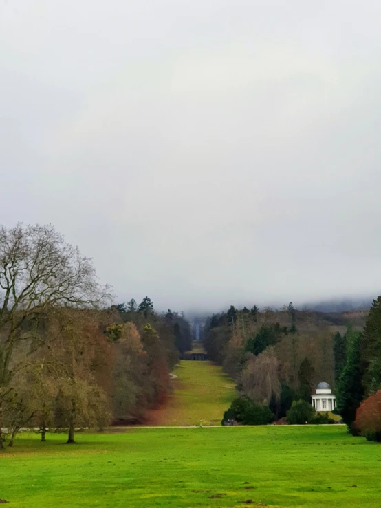 a view of a field in the middle of the day