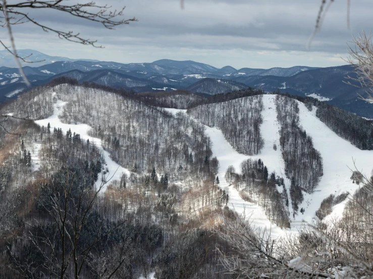 a skier is coming down the ski slope