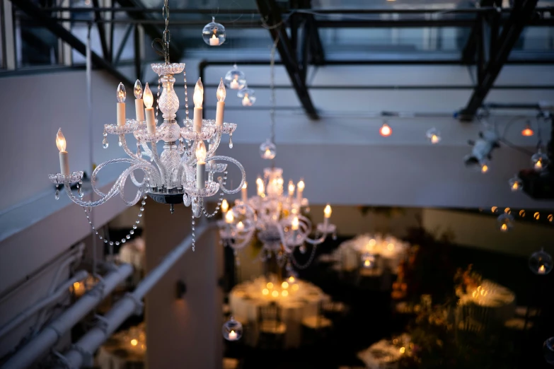 an image of a chandelier in the middle of a room