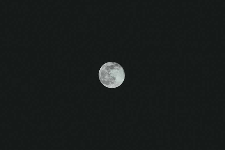 a very large moon with some sort of white substance on it's face