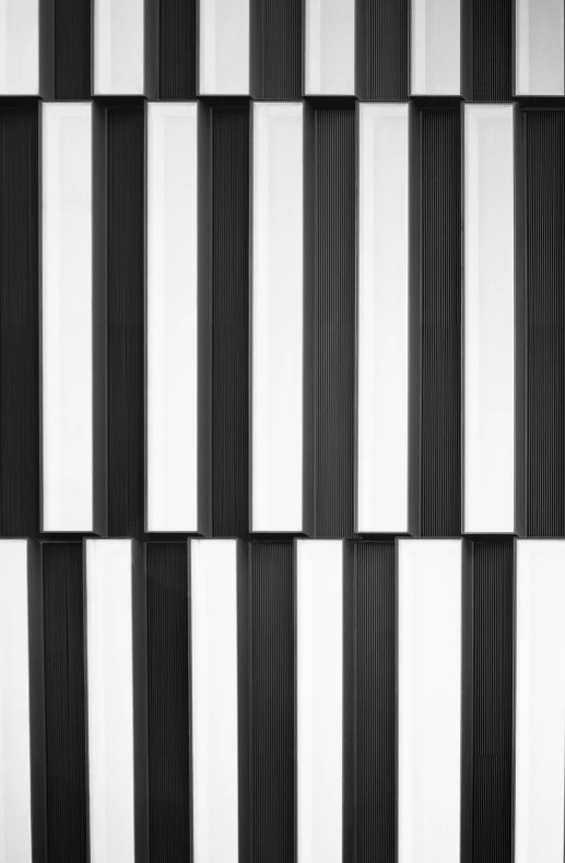 a close - up view of stripes and strips in a wall