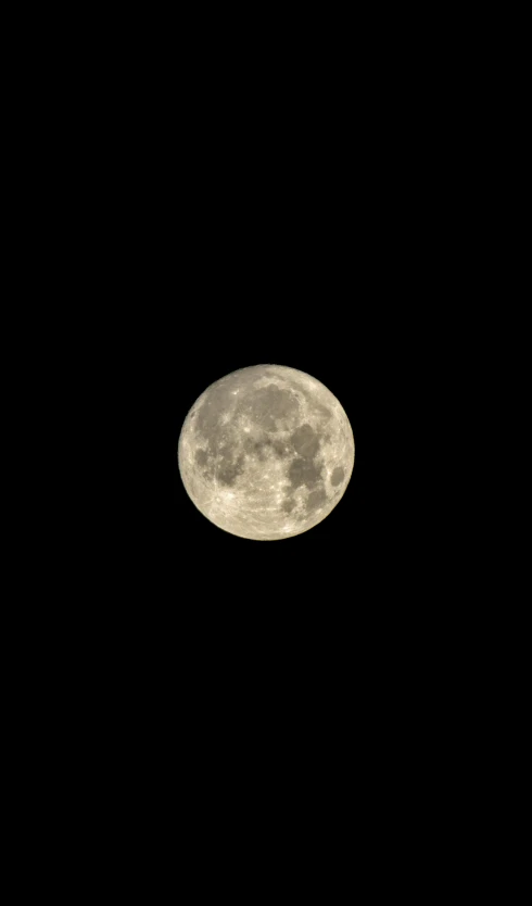 a dark full moon in the night sky