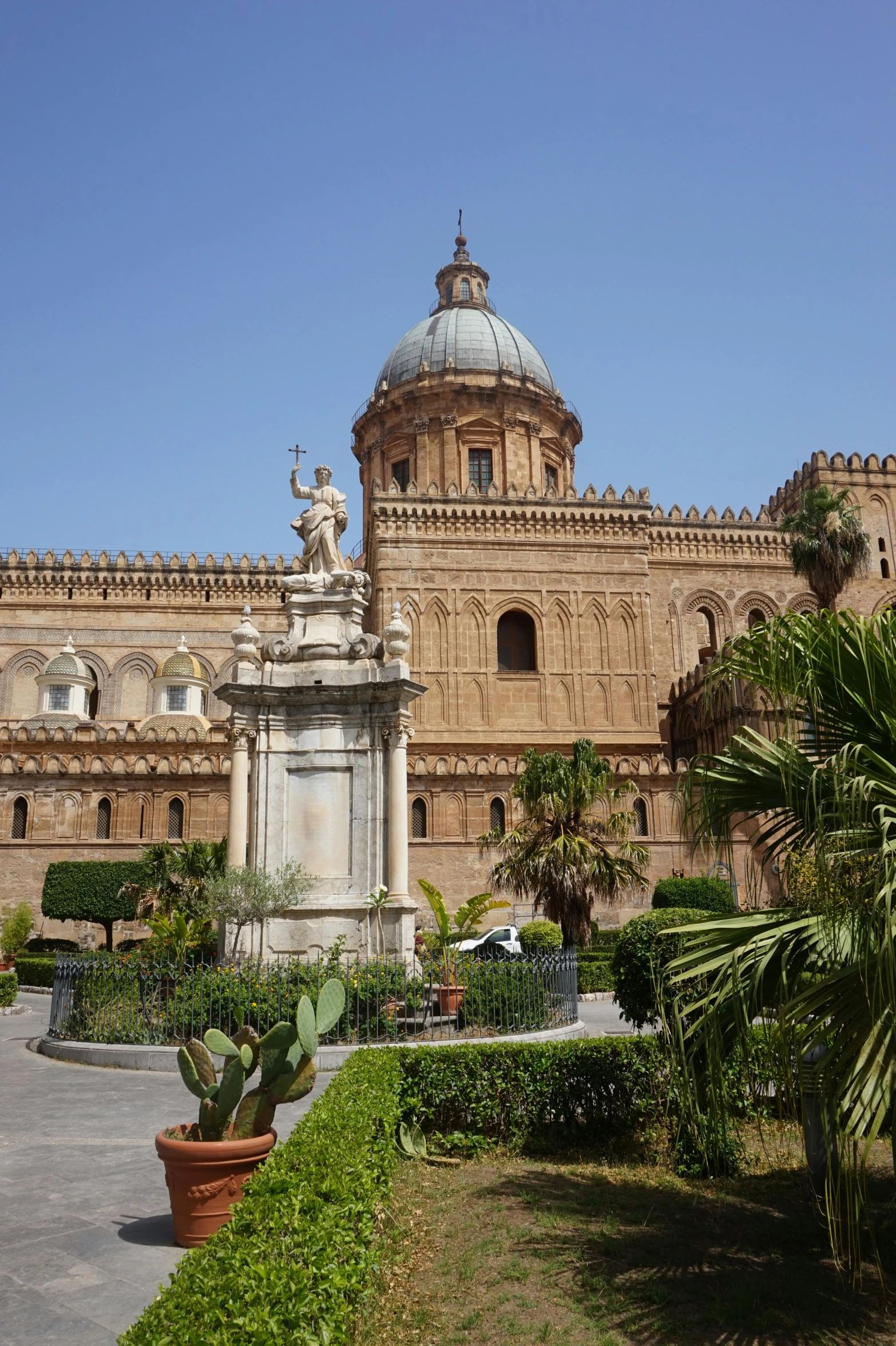 a large building with a white dome on the top