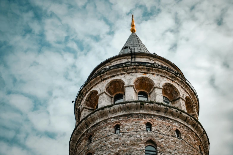 a large tower in the middle of the sky