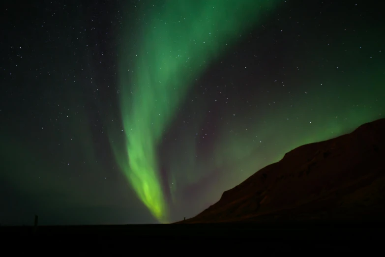 green and white aurora bore in night sky