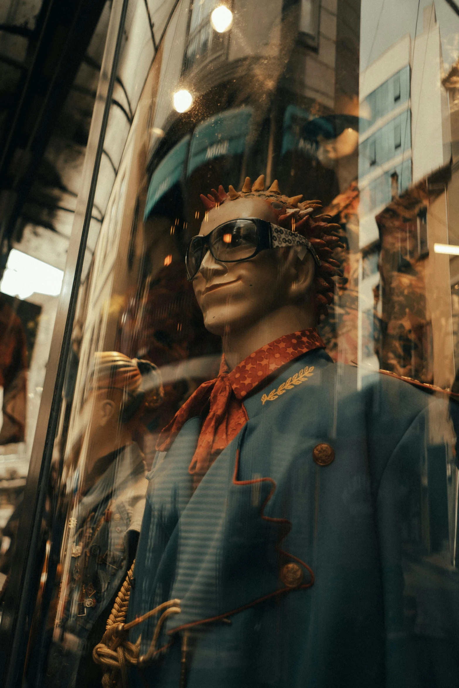 a man dressed in costume and wearing sunglasses