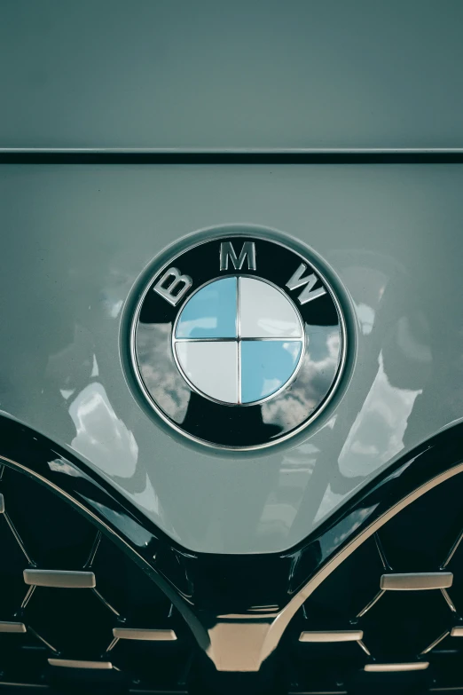 an emblem of a new car is seen