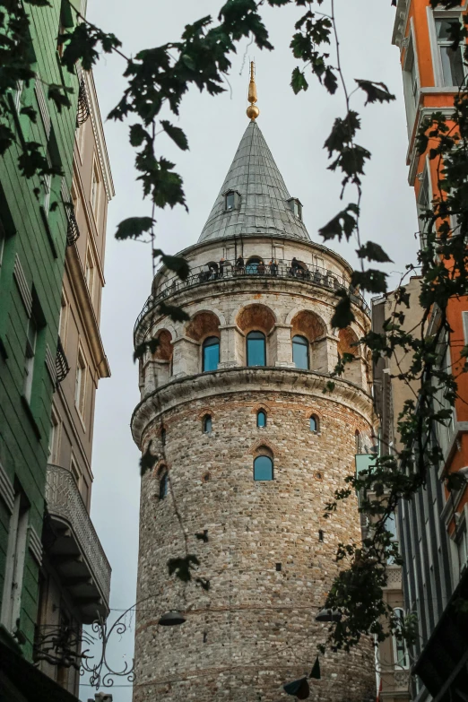 an old tower with a clock on top