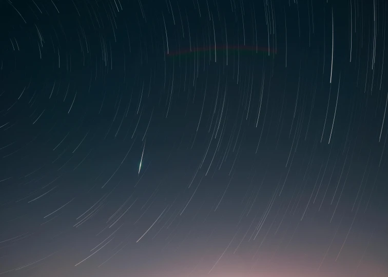 an image of stars and moon in the night sky