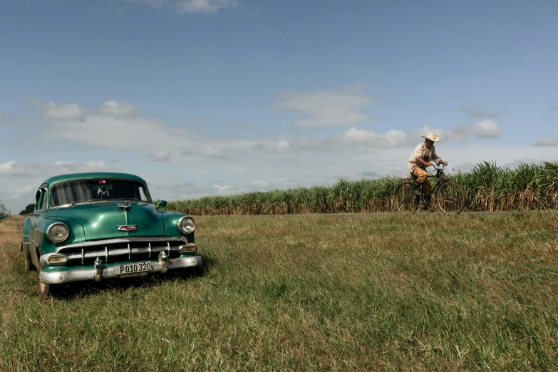 old chevy truck on a farm in the country