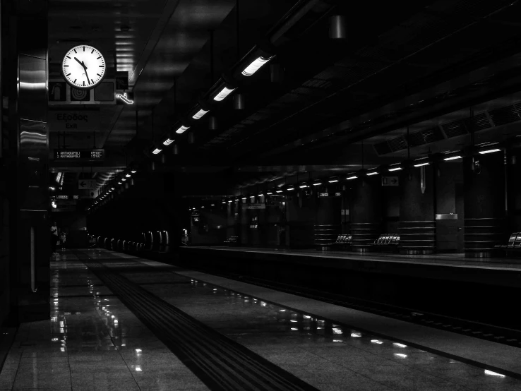 a train in the distance with lights on