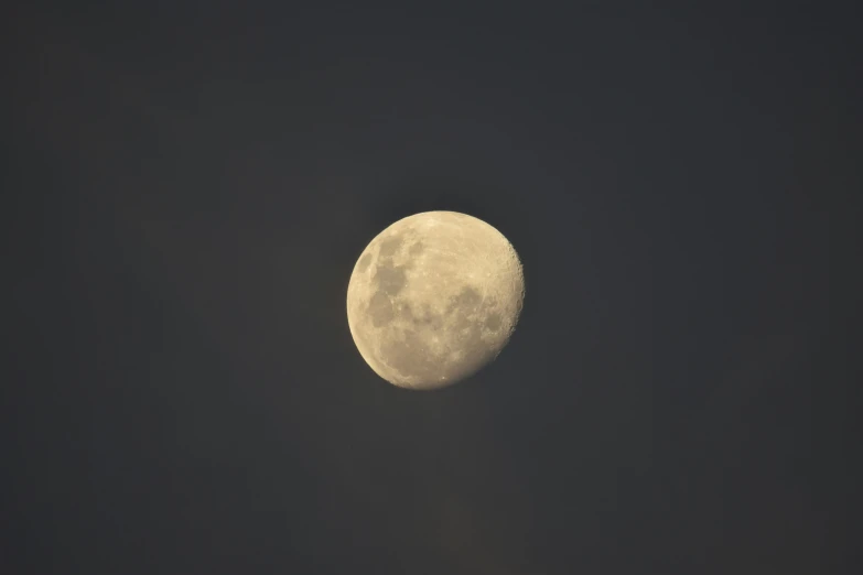 a very close up view of the moon