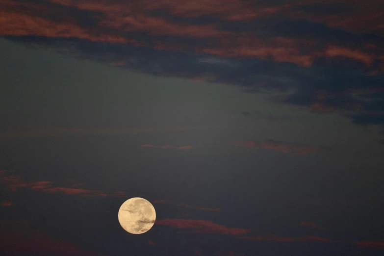 a full moon and some dark clouds with the sky partially cloudy