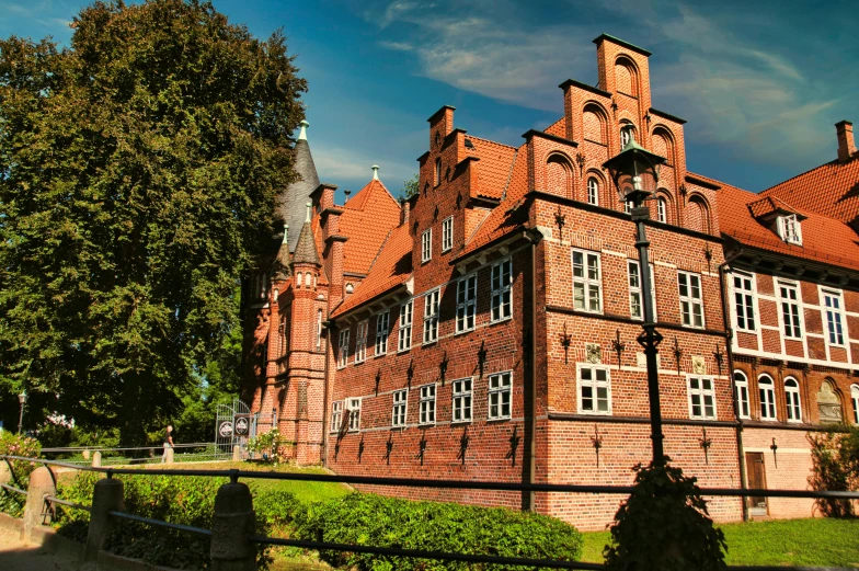 a building that has a clock on the side of it