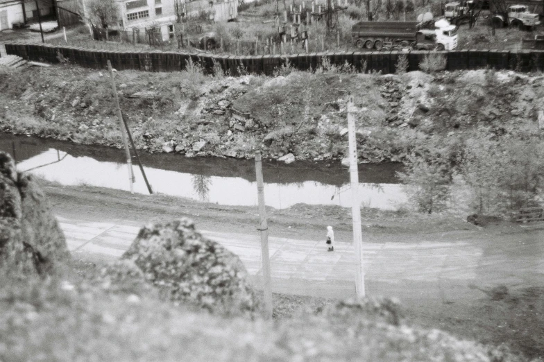 a long narrow road passing through the countryside