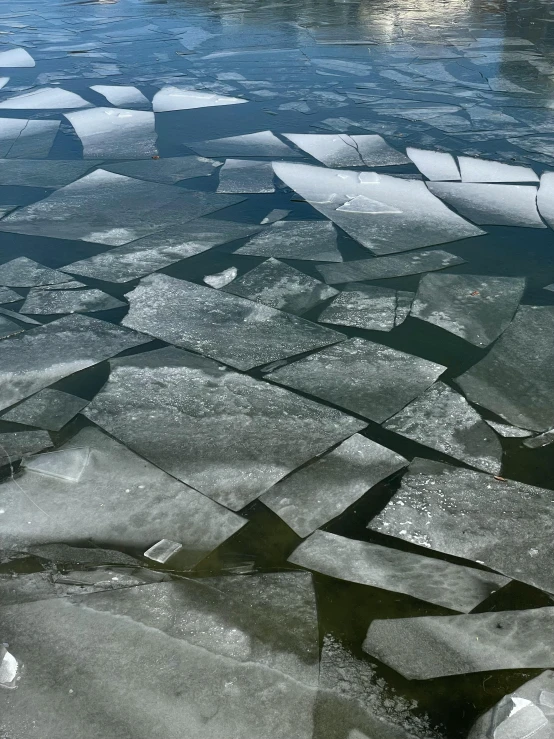 an aerial po of the icy waters and ice sheets