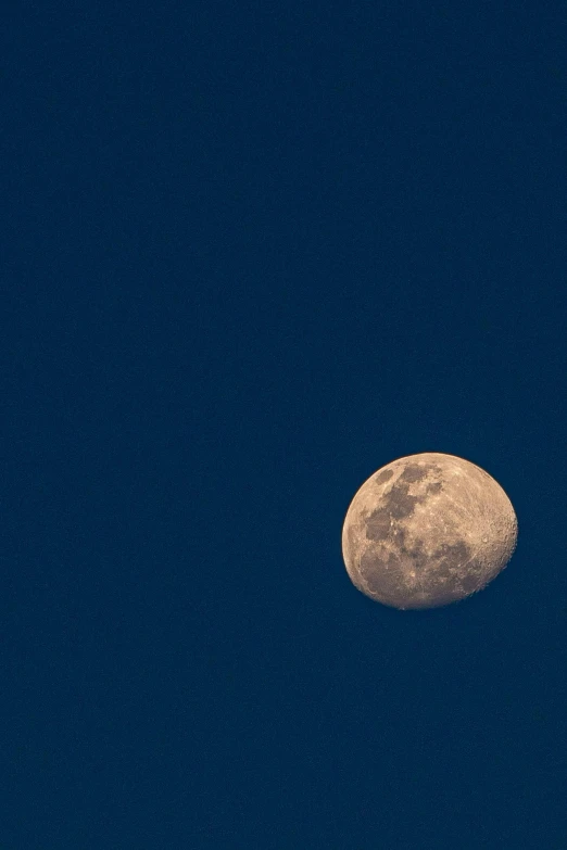 the moon is still in view and it looks to be going away