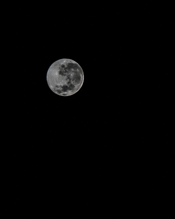 the full moon is seen above some trees