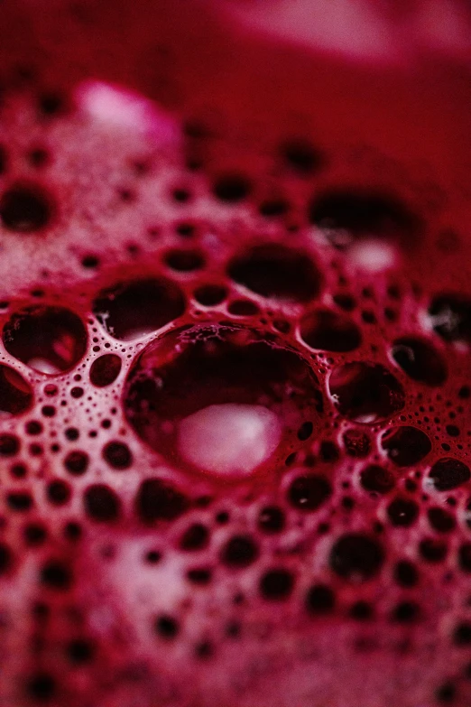 closeup pograph of oil and water bubbles