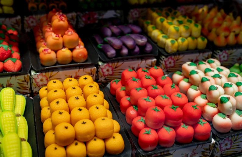 there are many different varieties of fruit for sale