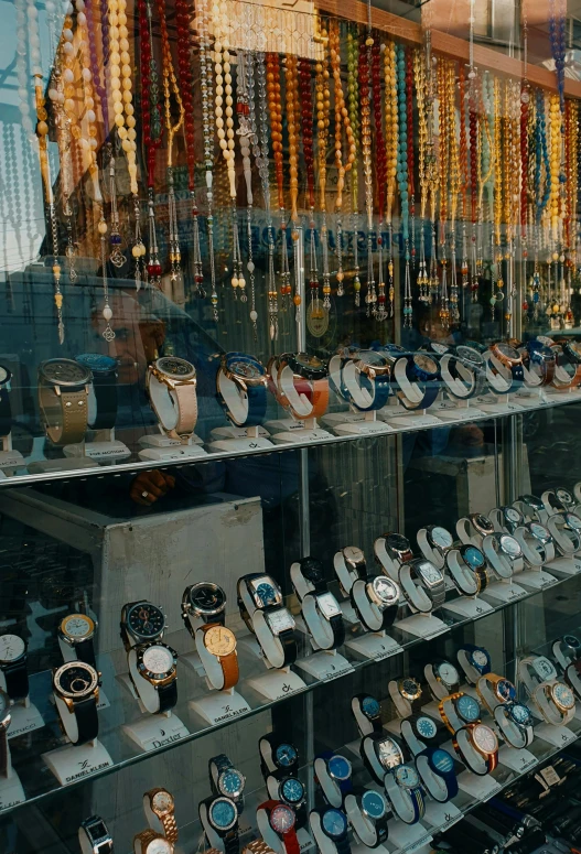 a bunch of watches that are on display