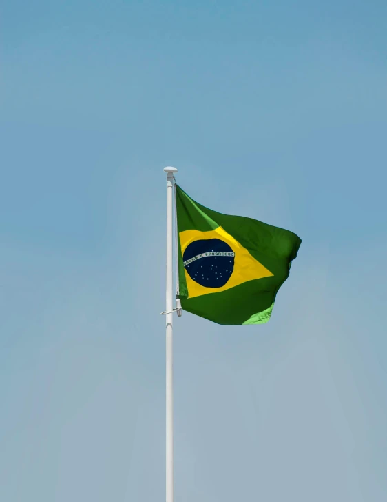 an image of flag flying high in the sky