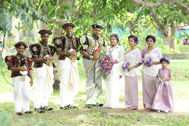 an image of people in ethnic clothes for a wedding