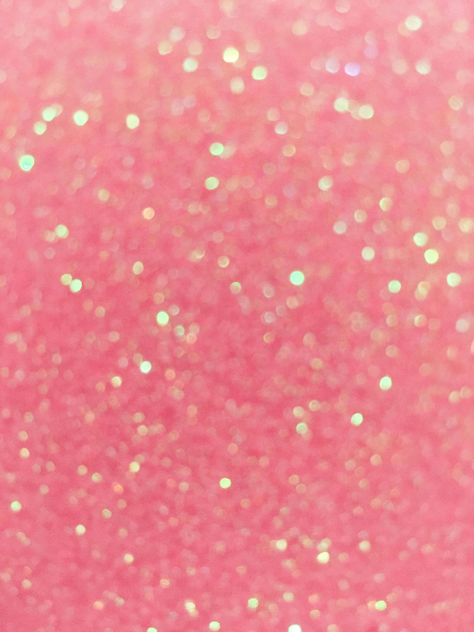 some glitter on pink with bright colors