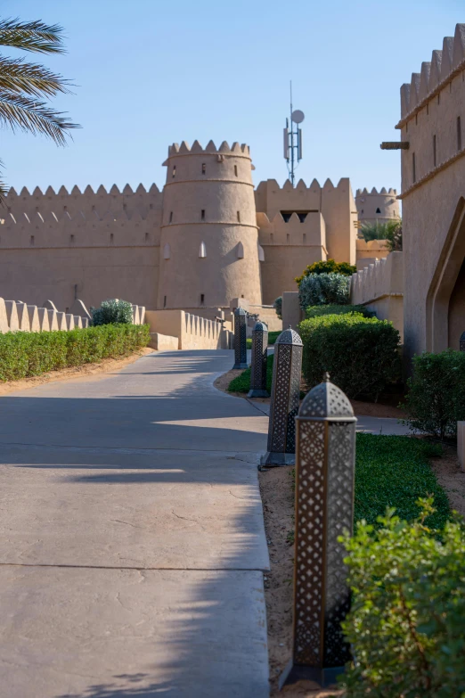 the gate is open on both sides of a road