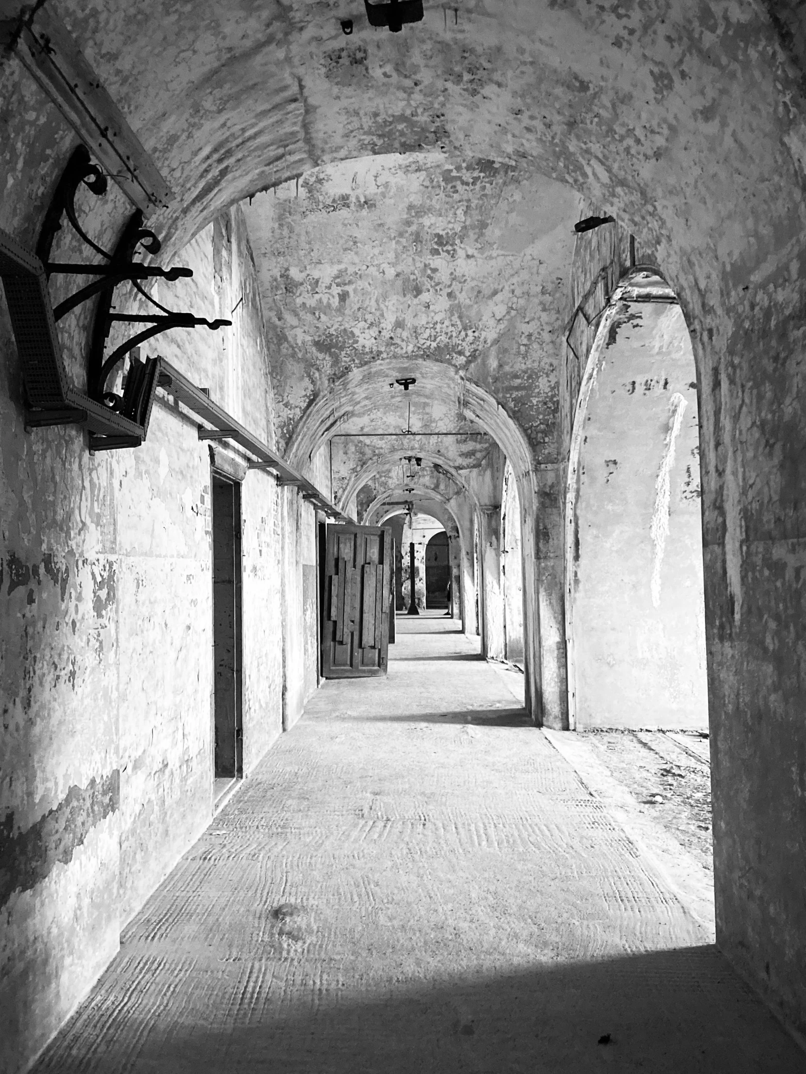 an image of an empty hallway with the door open