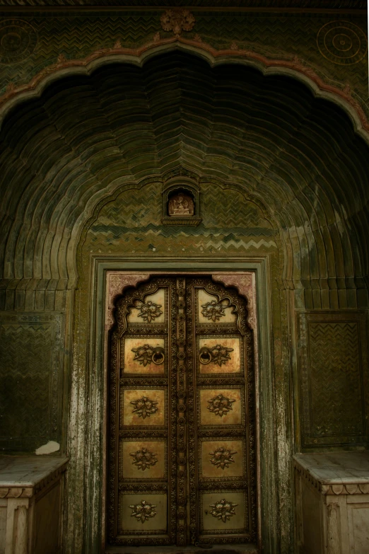 a po of an ornate doorway in a building