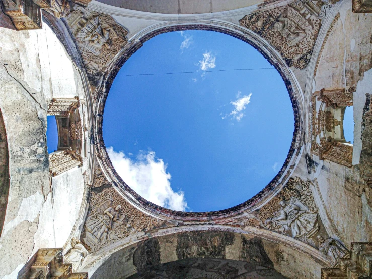 a very nice looking sky seen through an odd looking window